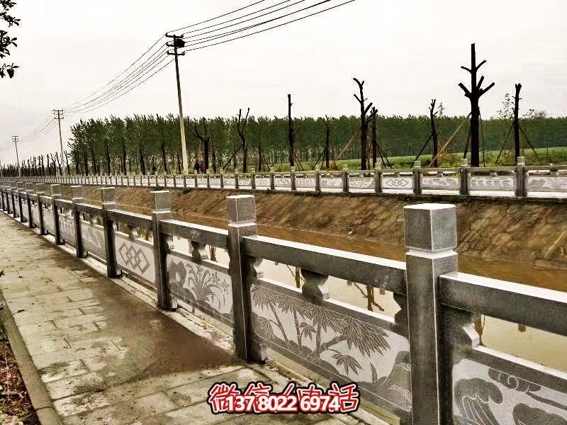 美化城市河道，完美防護(hù)欄桿，大理石裝飾