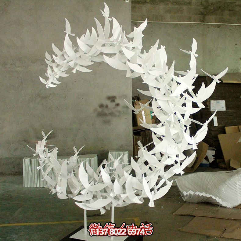 玻璃鋼雕塑擺件裝飾品，創(chuàng)意抽象鴿子裝飾室內別墅