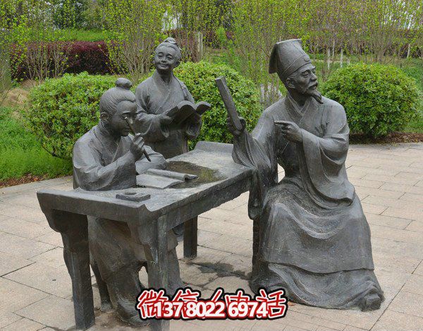 古代庭院景區(qū)，一起讀書、雕塑、感受古風(fēng)