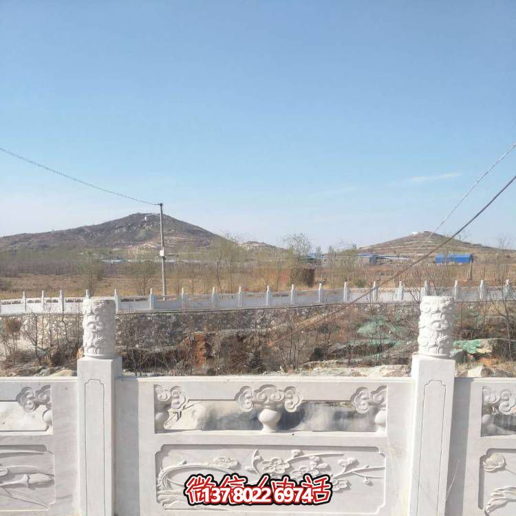 漢白玉防護(hù)欄桿，裝飾美化河道景區(qū)