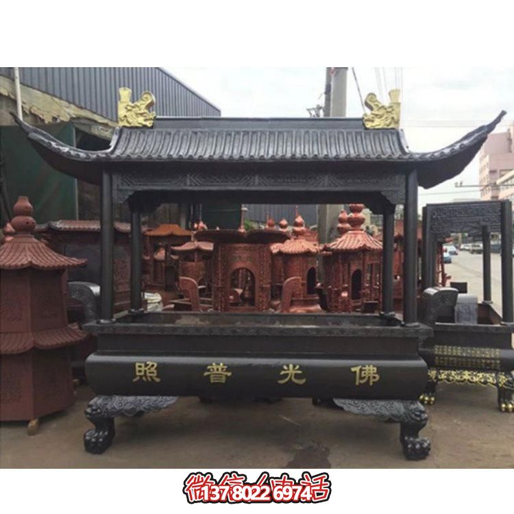 精美銅雕香爐，裝點(diǎn)您的景區(qū)、寺廟、戶外